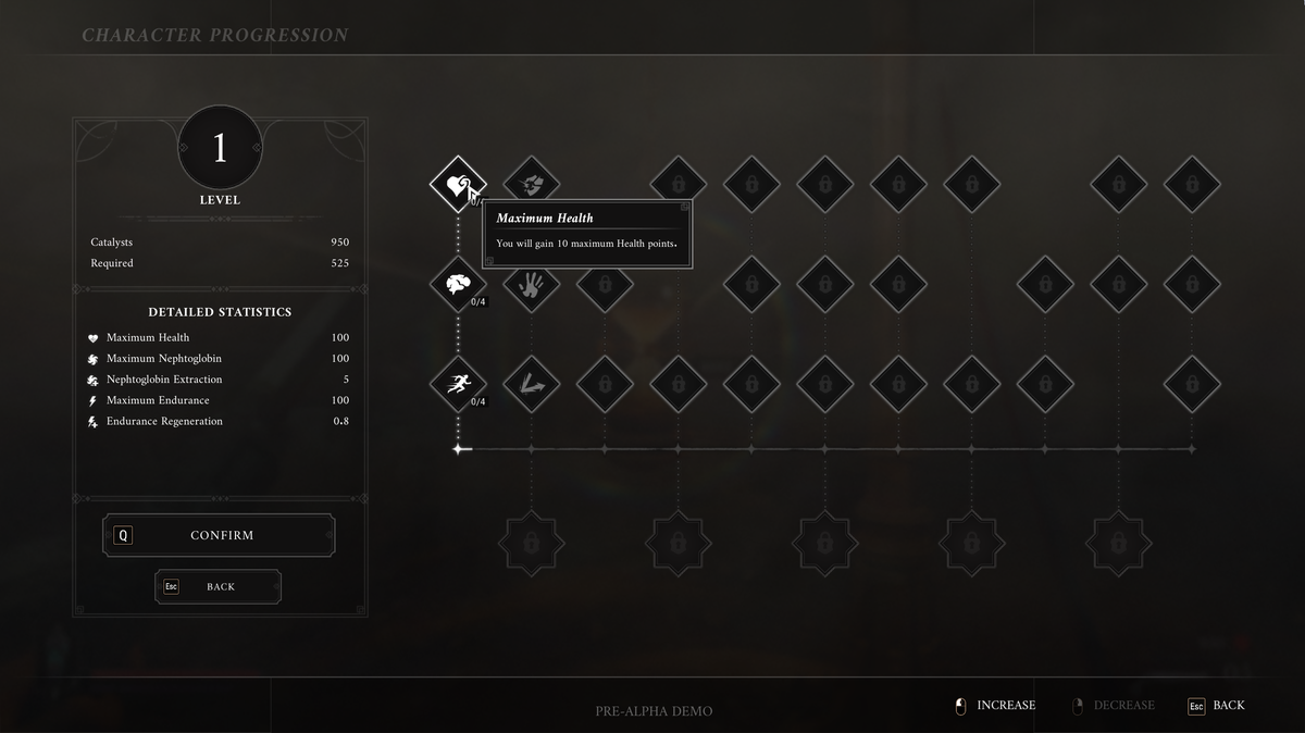 Valor Mortis level menu